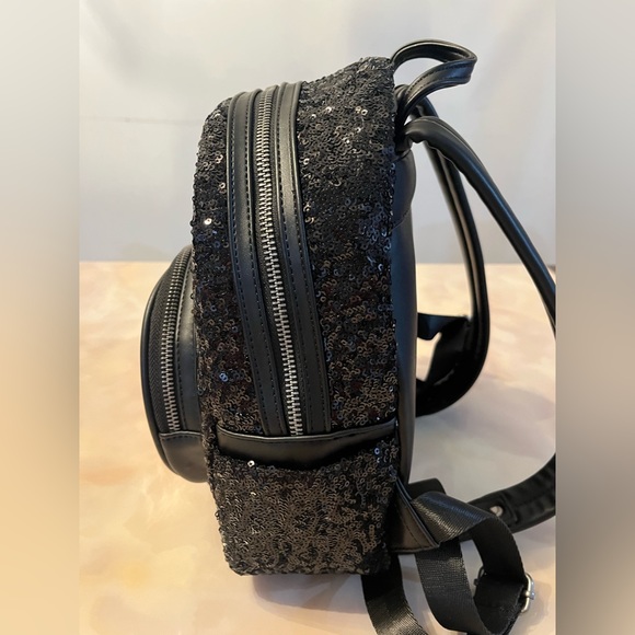 Loungefly Villains Maleficent Dragon Sequin Globe Mini Backpack 2023 NWOT - Picture 6 of 10